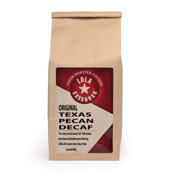 Lola Savannah Texas Pecan Ground Decaf Coffee, 2Lb, 1 Pack