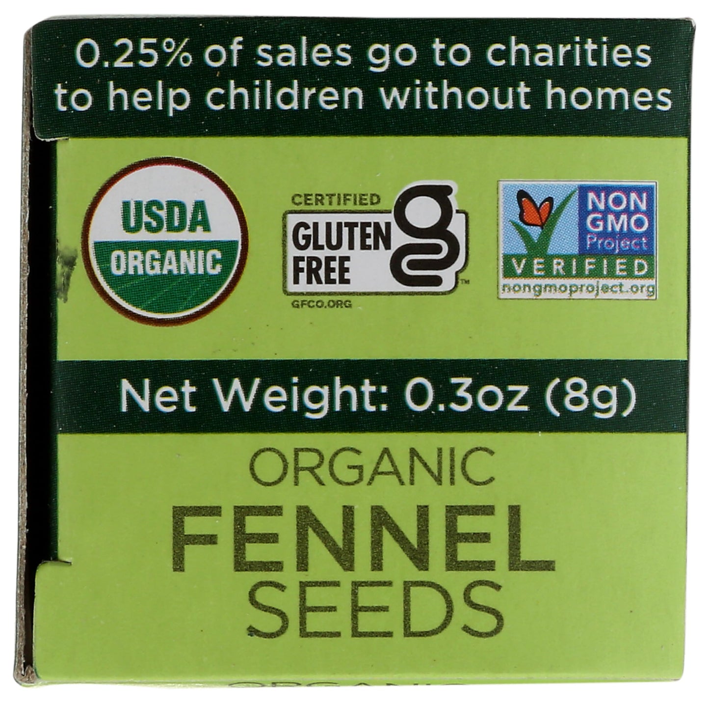 Spicely Organic Fennel Seeds 0.3 Oz Certified Gluten Free