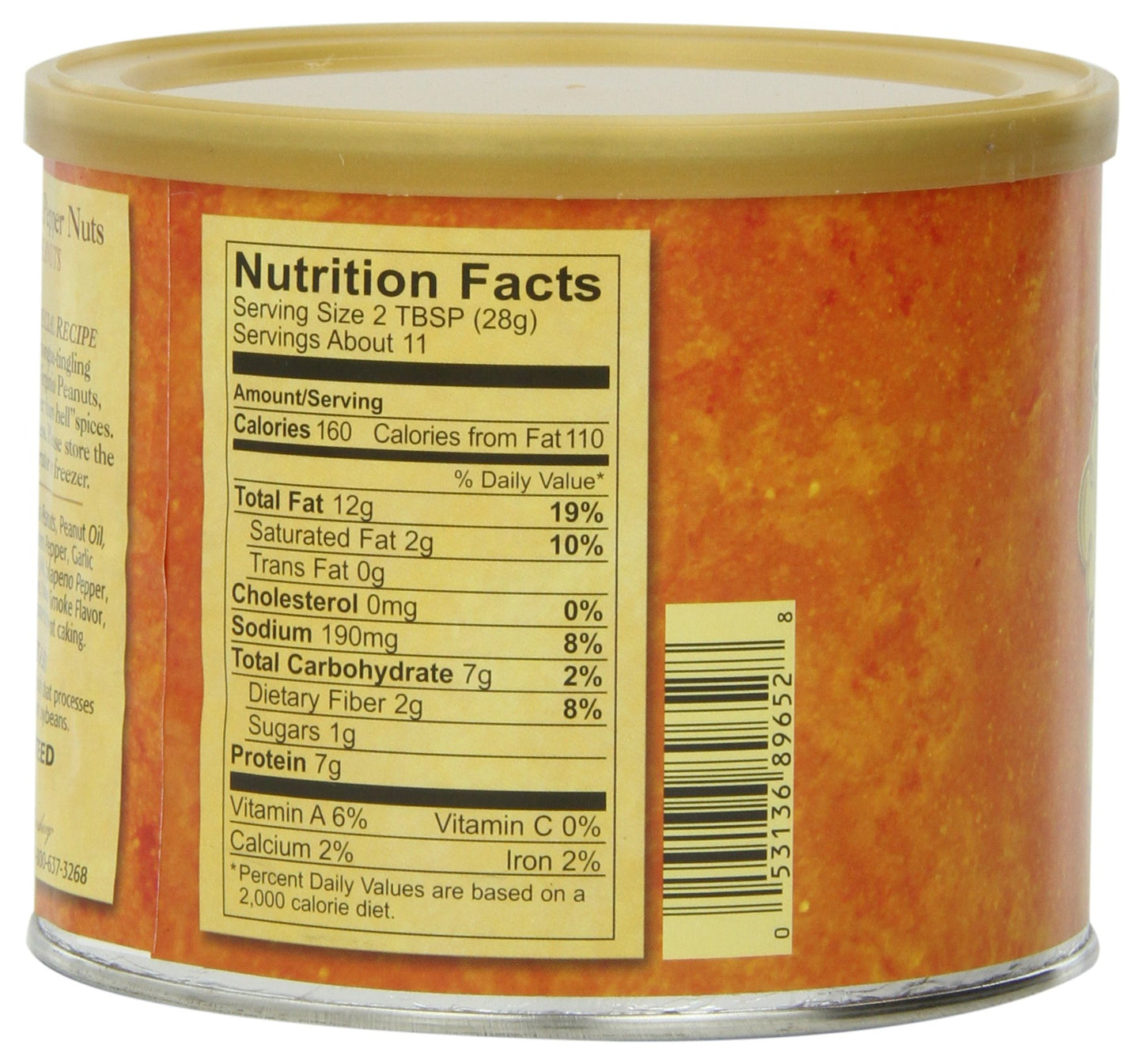 The Peanut Shop Of Williamsburg Hot Habanero Chile Pepper Nuts, 10.5-Ounce Tin