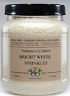 India Tree Nature's Colors Bright White Sprinkles - 2.9 lb Bulk | Natural, Non-GMO, Vegan, Top 9 Allergen-Free