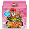 Paldo Fun & Yum Volcano Carbonara Creamy Spicy Chicken Noodle, 4.59 Ounce (Pack Of 8)
