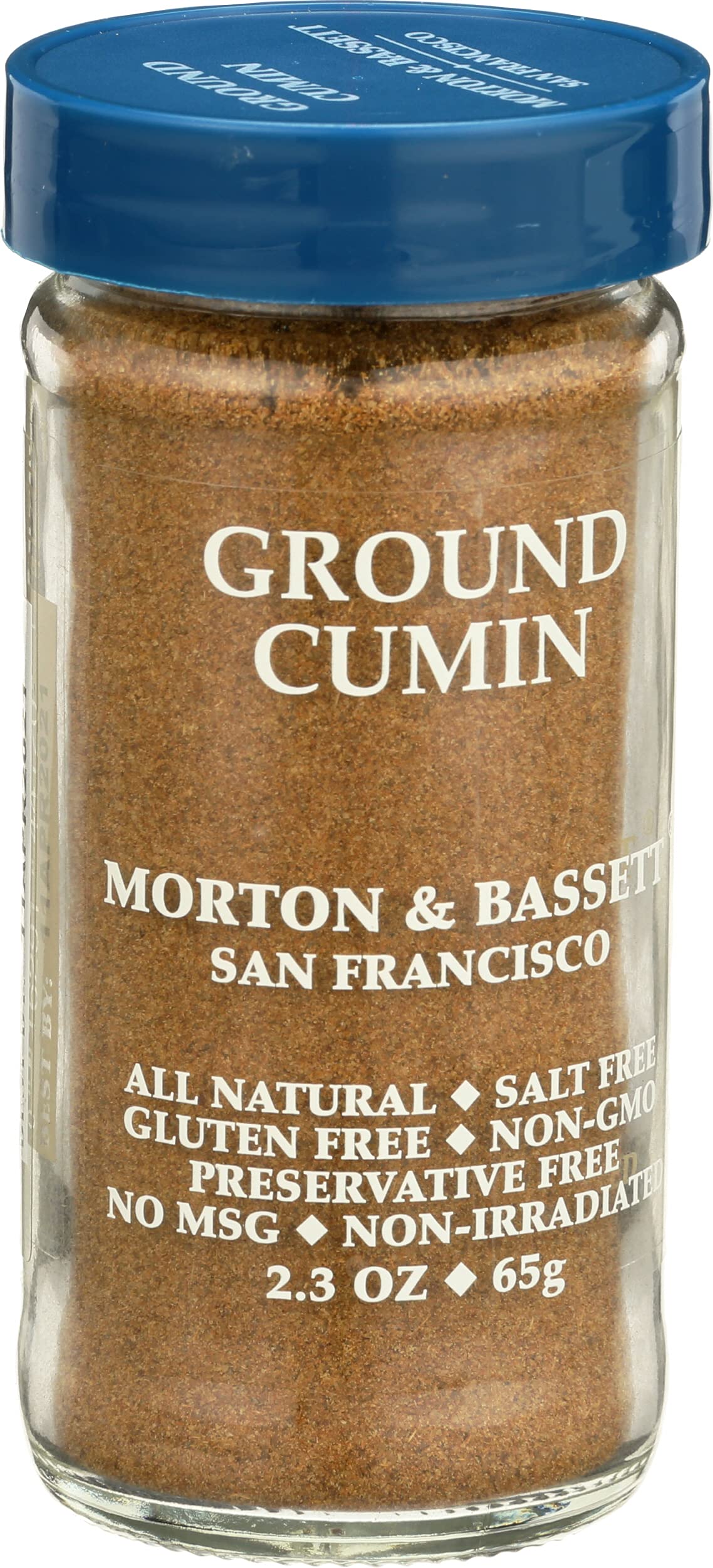 Morton & Bassett Ground Cumin Spice - 2.3 Ounce Jar, Flavorful Seasoning, Perfect for Cooking
