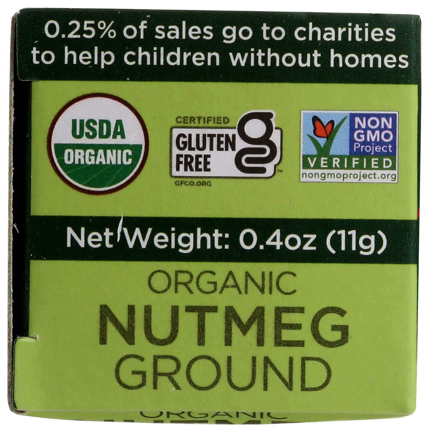 Spicely Organic Nutmeg Powder (0.40 OZ ecoBox)