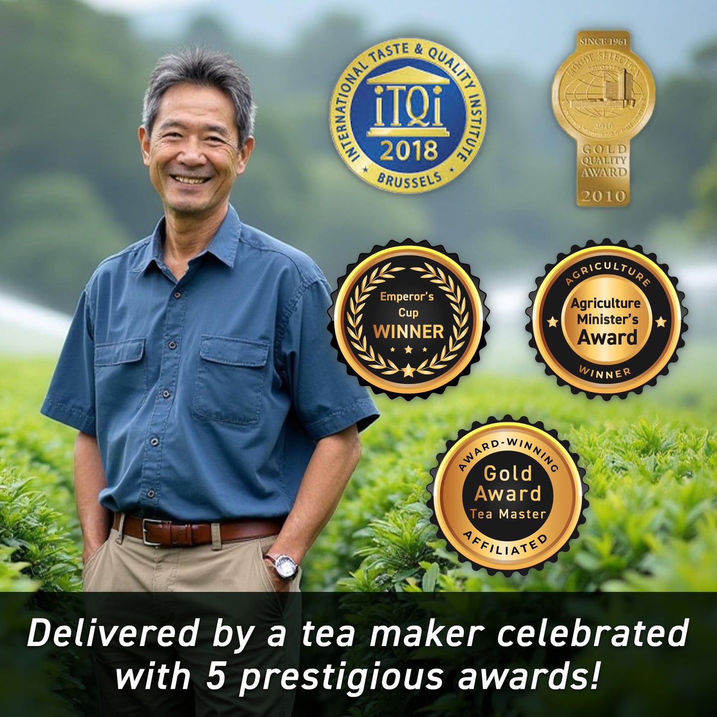 Japan'S Finest Fukamushi Mild Sencha Loose Leaf Green Tea - First Flush, Handcrafted By Japan'S Top Award-Winning Tea Master, Un