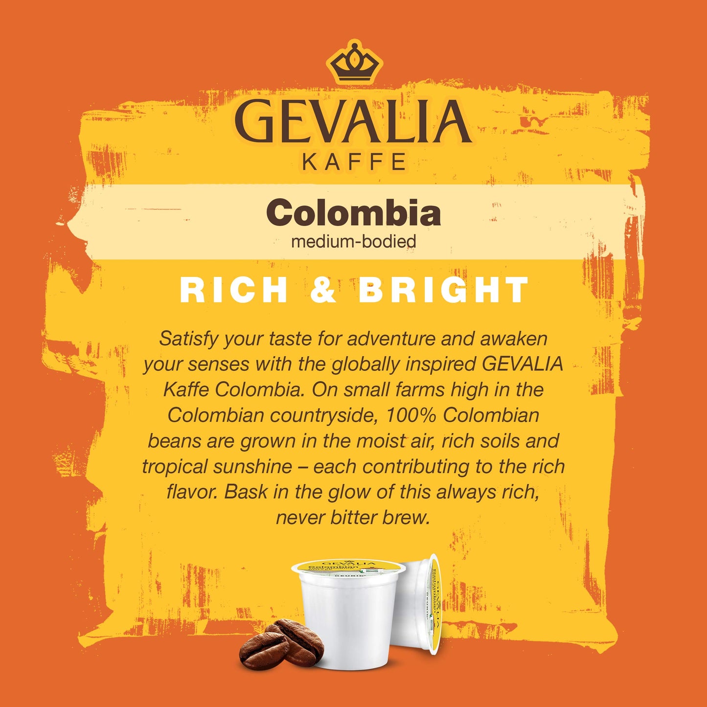 Gevalia Colombia Medium Roast K-Cup® Coffee Pods, 100 Ct Box