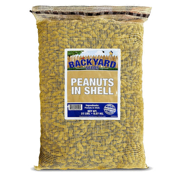 CountryMax in-Shell Raw Peanuts - Bulk Unprocessed for Wildlife Animal Food, Squirrels Chipmunks Raccoons Deer Waterfowl 25 Poun