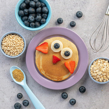 Slurrp Farm No Maida Blueberry Milk Pancake Mix | Instant Breakfast Mix Made With Oats And Jowar | Eggless Healthy Breakfast For