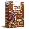 Iwon Organics Protein Crunchies - Plant-Based Protein Low Sugar Gluten & Dairy Free Non-Gmo Organic Breakfast Cereal - Chocolate