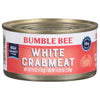 Bumble Bee White Flake Crab Meat in Water, 6 oz Can - 16g Protein & 1g Carb Per Serving - Wild Caught, Flaky, Drain Before Use