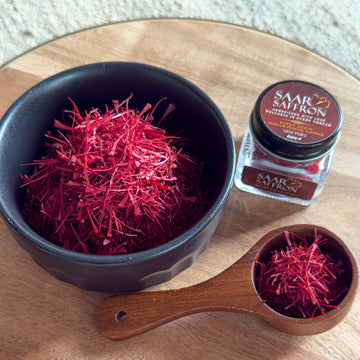 Saar Saffron 100% Pure Premium Persian Saffron Super Negin 2g Glass Jar Handpicked ISO 3632 Certified Ideal for Cooking & Baking