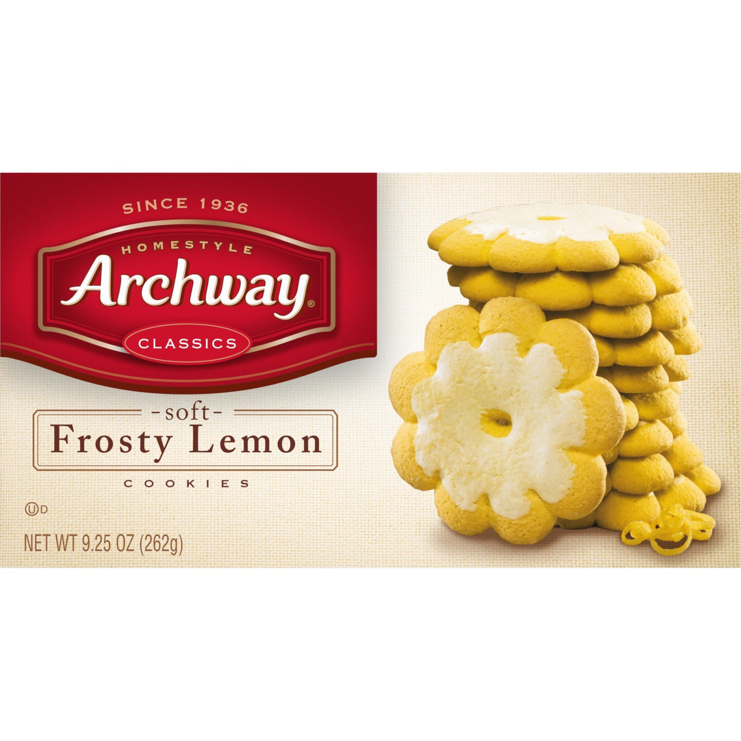 Archway Cookies, Soft Frosty Lemon Cookies, 9.25 Oz (Pack Of 9)