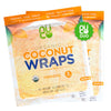 NUCO Coconut Wraps, Turmeric Flavor, Paleo, Vegan, Gluten Free, Non-GMO, Low Carb, 10 Count (Two Packs of 5 Wraps)