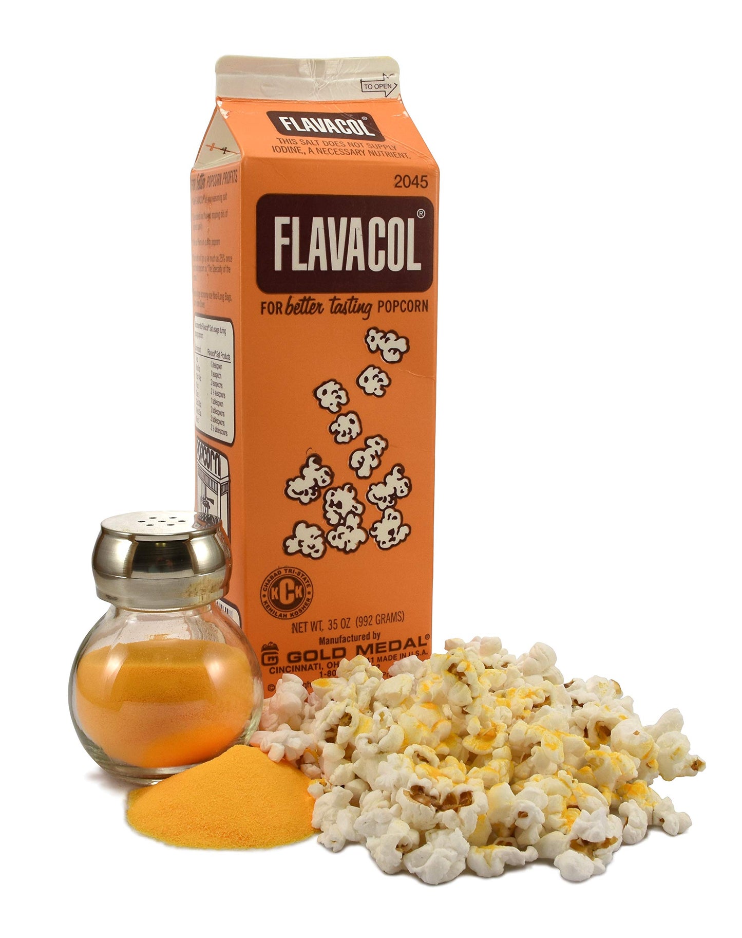 Gold Medal Products 2045 Flavacol Seasoning Popcorn Salt 35 OZ(Pack of 2)