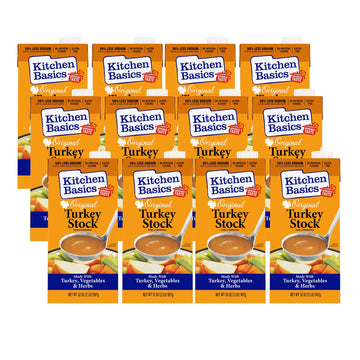 Kitchen Basics Original Turkey Stock, 32 Oz Carton, (Pack Of 12)