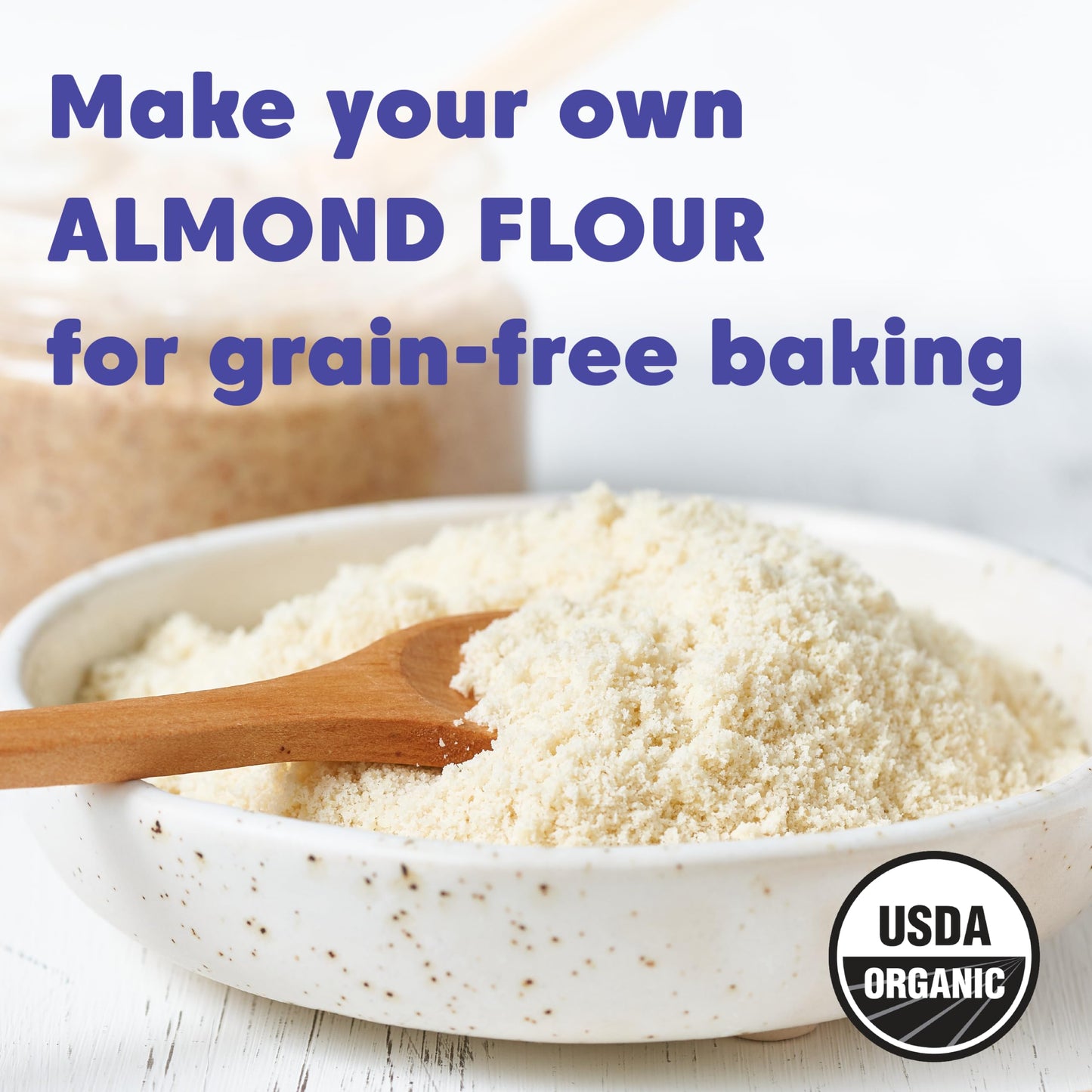 Wilderness Poets, Organic Blanched Almonds - Whole California-Grown Almond Nuts With No Skins - 2 Pound (Pack Of 1)