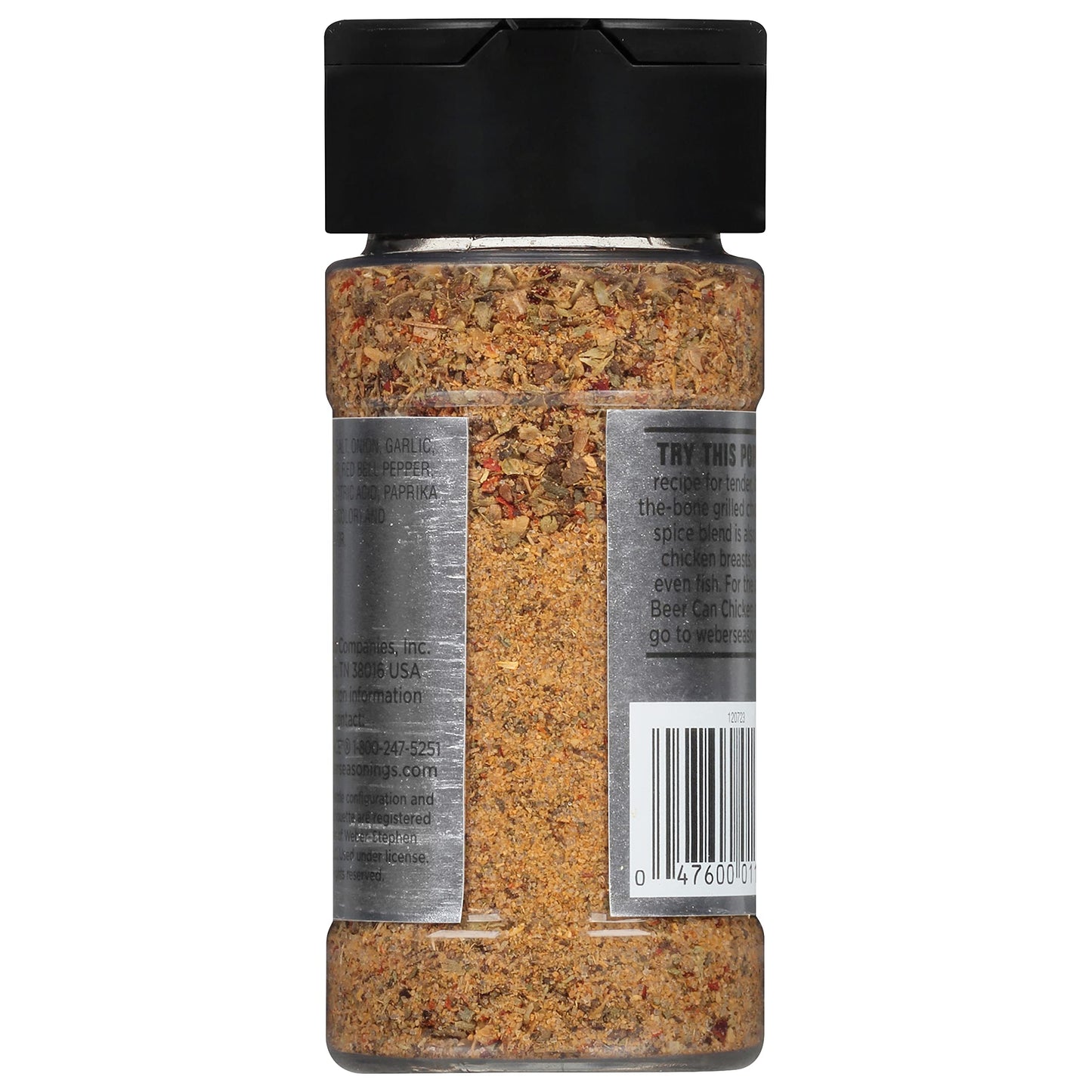 Weber malt-inspired Can Chicken Seasoning, 2.85 Ounce Shaker, Model 2008216