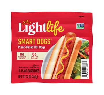 Lightlife Smart Dogs Vegan Hot Dogs 12Oz