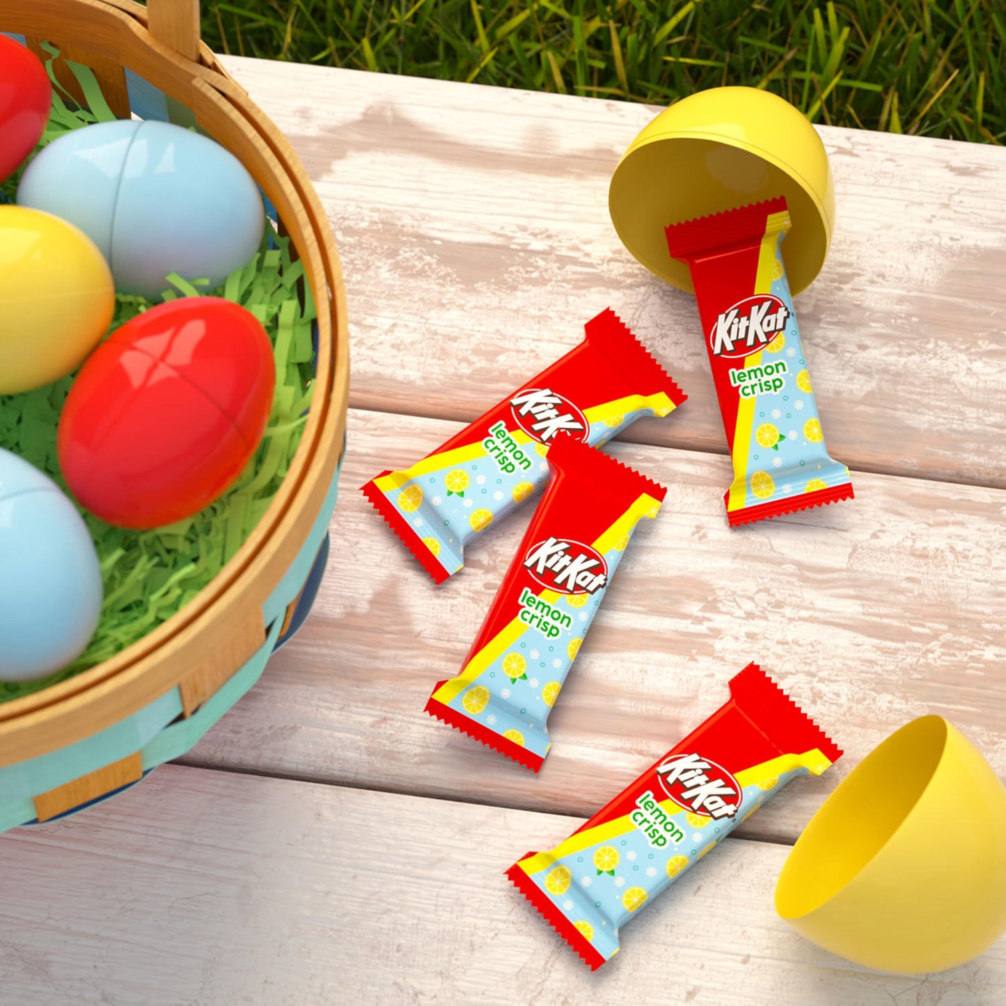 KIT KAT Miniatures Lemon Flavored Wafer Easter Candy, 8.4 oz, Yellow