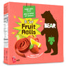 BEAR Sour - Real Fruit Yoyos - Strawberry-Apple - 0.7 Ounce (5 Count) - No added Sugar, All Natural, non GMO, Gluten Free, Vegan