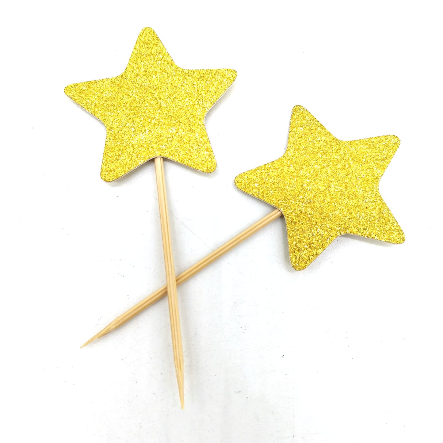 Gold Star Cupcake Toppers Star Cupcake Toppers Twinkle Little Star Decorations Birthday Cupcake Toppers Glitter Star Cake Decora