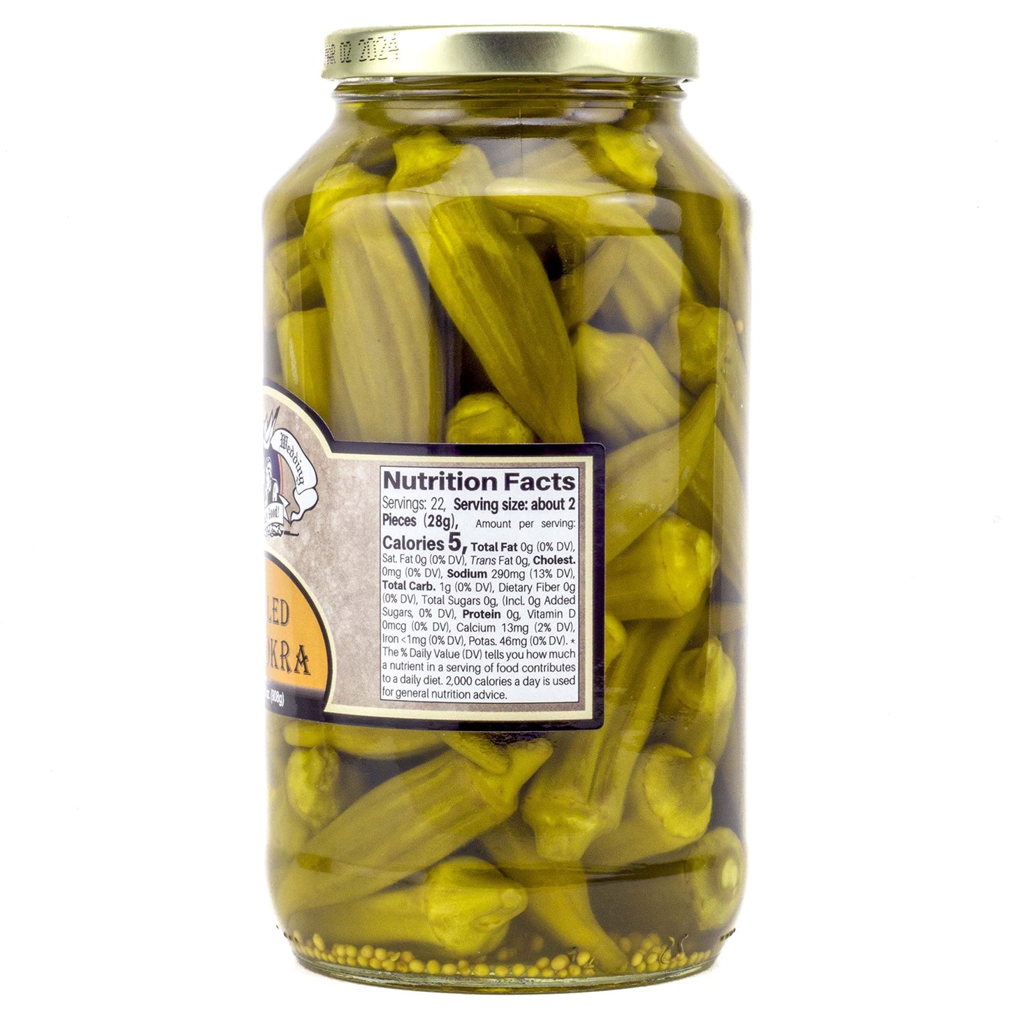Amish Wedding Mild Pickled Okra 32 Ounces (Pack Of 2)