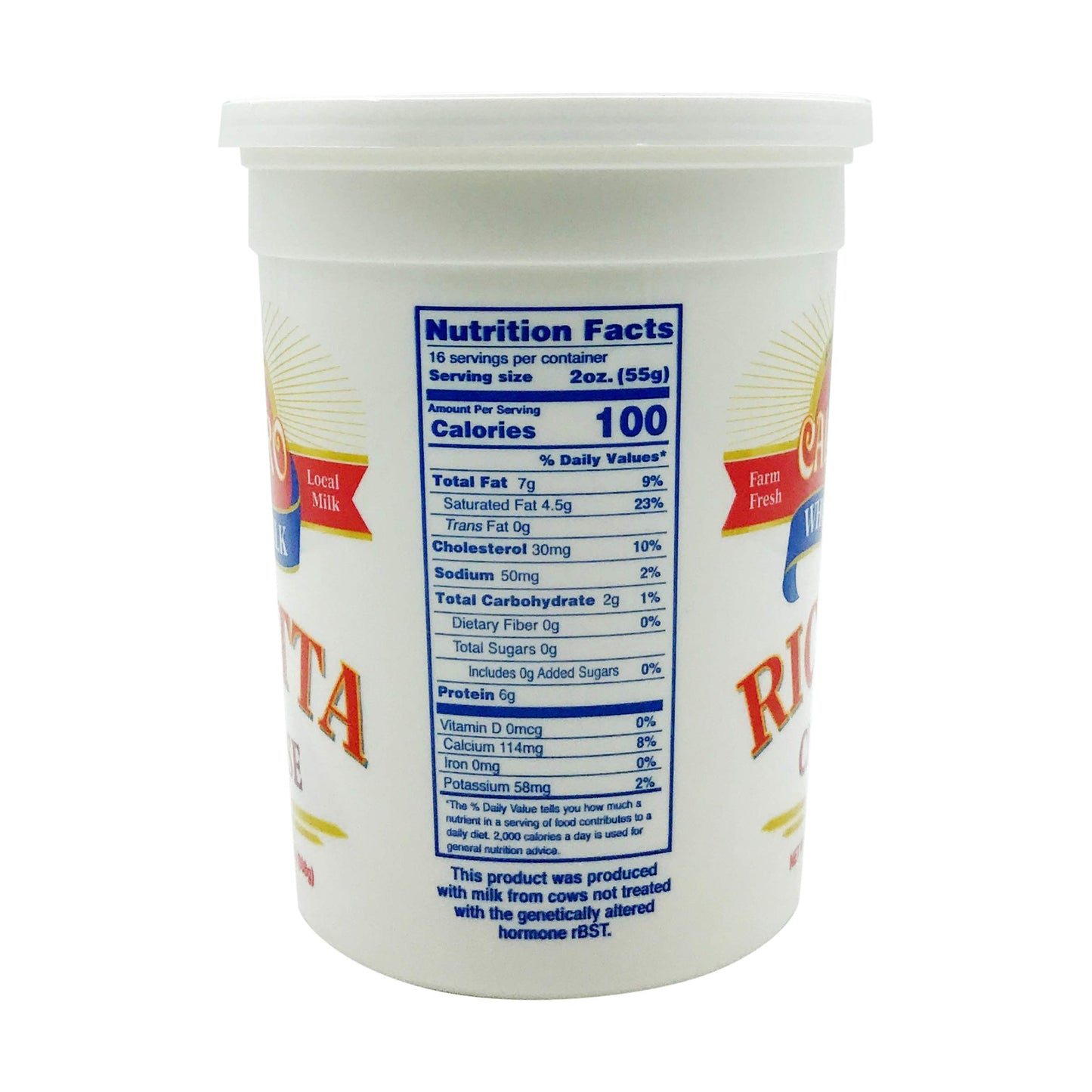 CALABRO CHEESE Whole Milk Ricotta, 32 OZ