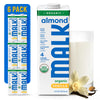 MALK Almond Milk Unsweetened Vanilla (32oz Pack of 6) - Shelf Stable Organic Almond Milk Vanilla Non GMO Whole 30 Dairy Free Vegan Plant Based No Gums or Fillers - Lattes Cereal Coffee Creamer