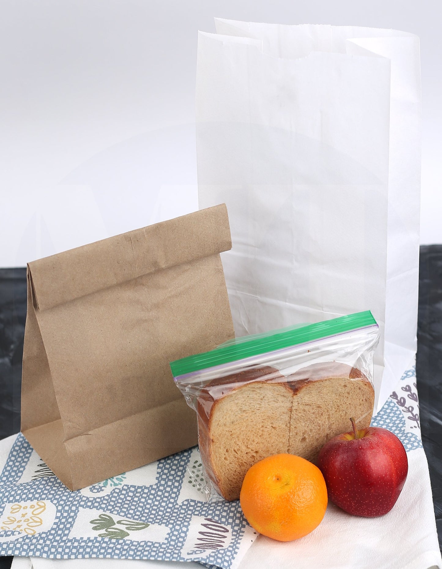 Mt Product Brown Paper Bags - 8 Lbs. Capacity, Multipurpose Grocery Bags - Disposable Paper Lunch Bags Perfect For Shopping, Sto