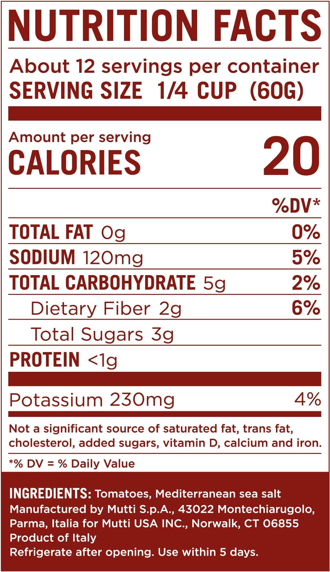 Mutti — 24.5 Oz. 6 Pack Of Tomato Puree (Passata) From Italy’S #1 Tomato Brand. Sweet And Velvety For Recipes Calling For Pureed Tomatoes.