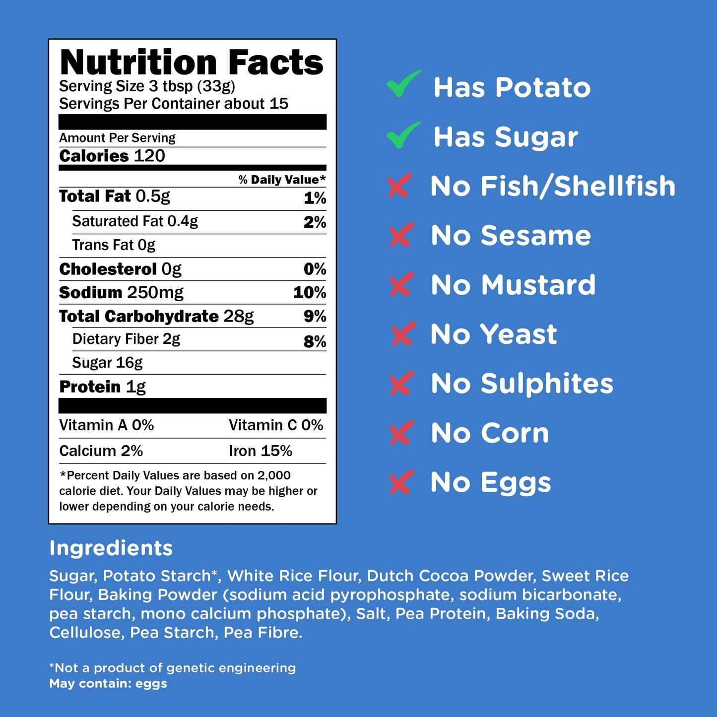 Kinnikinnick - Chocolate Cake Mix - Gluten Free, Allergy Friendly Cake Mix - 17.6 Oz. Box