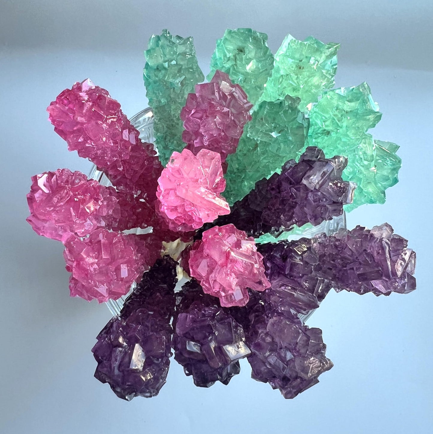 Classic Rock Candy Sticks, Sugar Rock Crystal Lollipops, Individually Wrapped (Pack Of 18, Mermaid Mix (Purple Grape, Pink Cherr