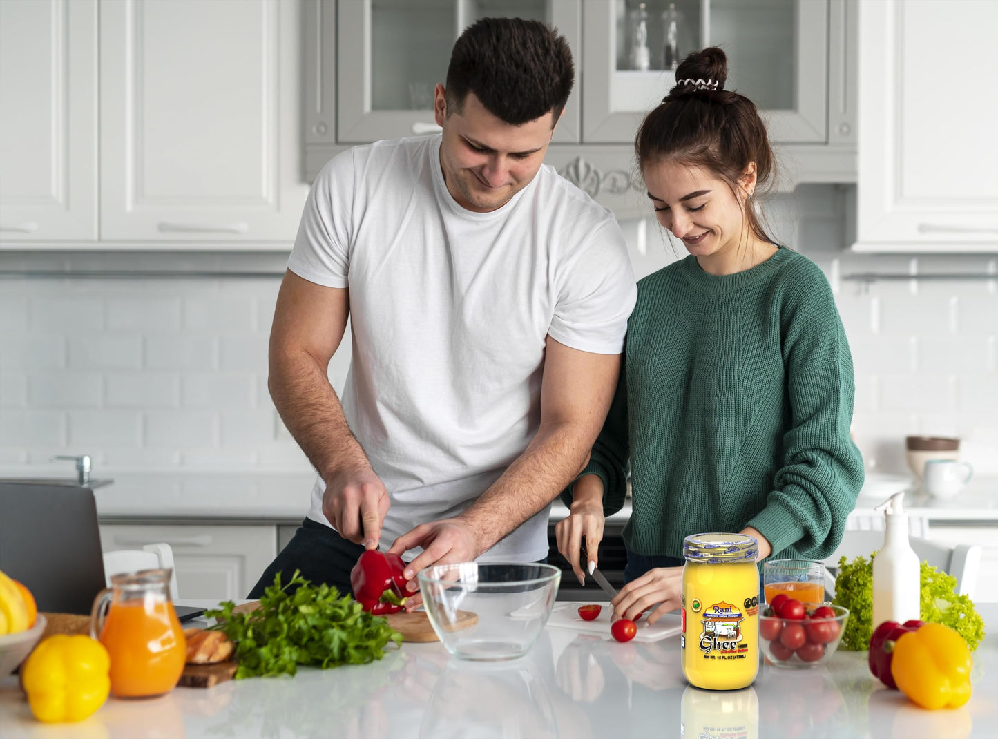 Rani Ghee Pure & Natural from Grass Fed Cows (Clarified Butter) 16oz (1lb) 454g ~ Glass Jar | Paleo & Keto Friendly | Gluten Fre