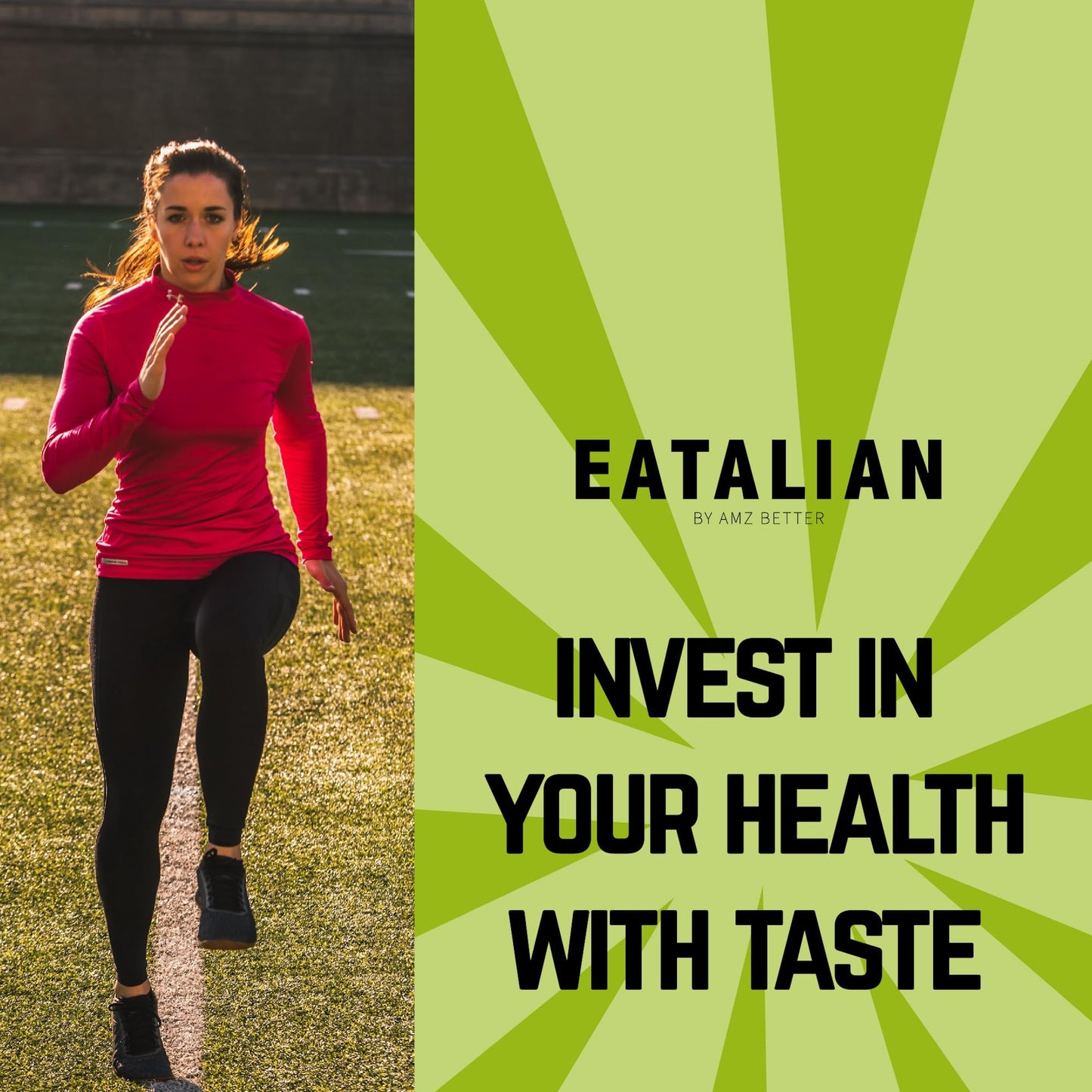 Eatalian By Amz Better Topping With Protein Pistachio Flavour, Sweet Protein Cream, In A 17.63 Oz/ 500 Gr Squeezer, Made In Ital