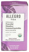 Allegro Tea, Organic Peaceful Slumber Tea Bags, 20 Ct