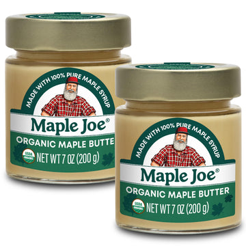 MAPLE JOE Maple Butter Spread, Pure Cream Spread Made with 100% Natural Grade A Syrup Butter. Smooth & Creamy Sugar Candy, Vegan