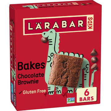 Larabar Kids Bakes Chocolate Brownie Gluten Free Bars, 5.76 oz, 6 Ct