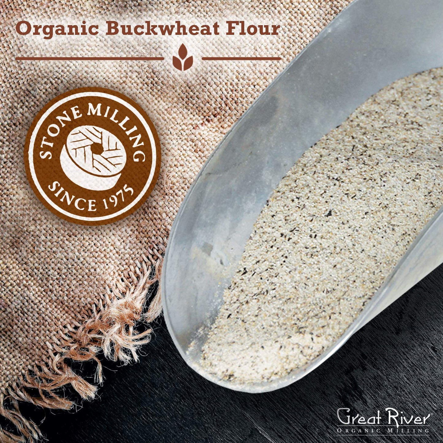 Great River Organic Milling, Specialty Flour, Buckwheat Flour, Organic, 25-Pounds (Pack of 1)