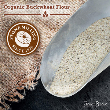 Great River Organic Milling, Specialty Flour, Buckwheat Flour, Organic, 25-Pounds (Pack of 1)