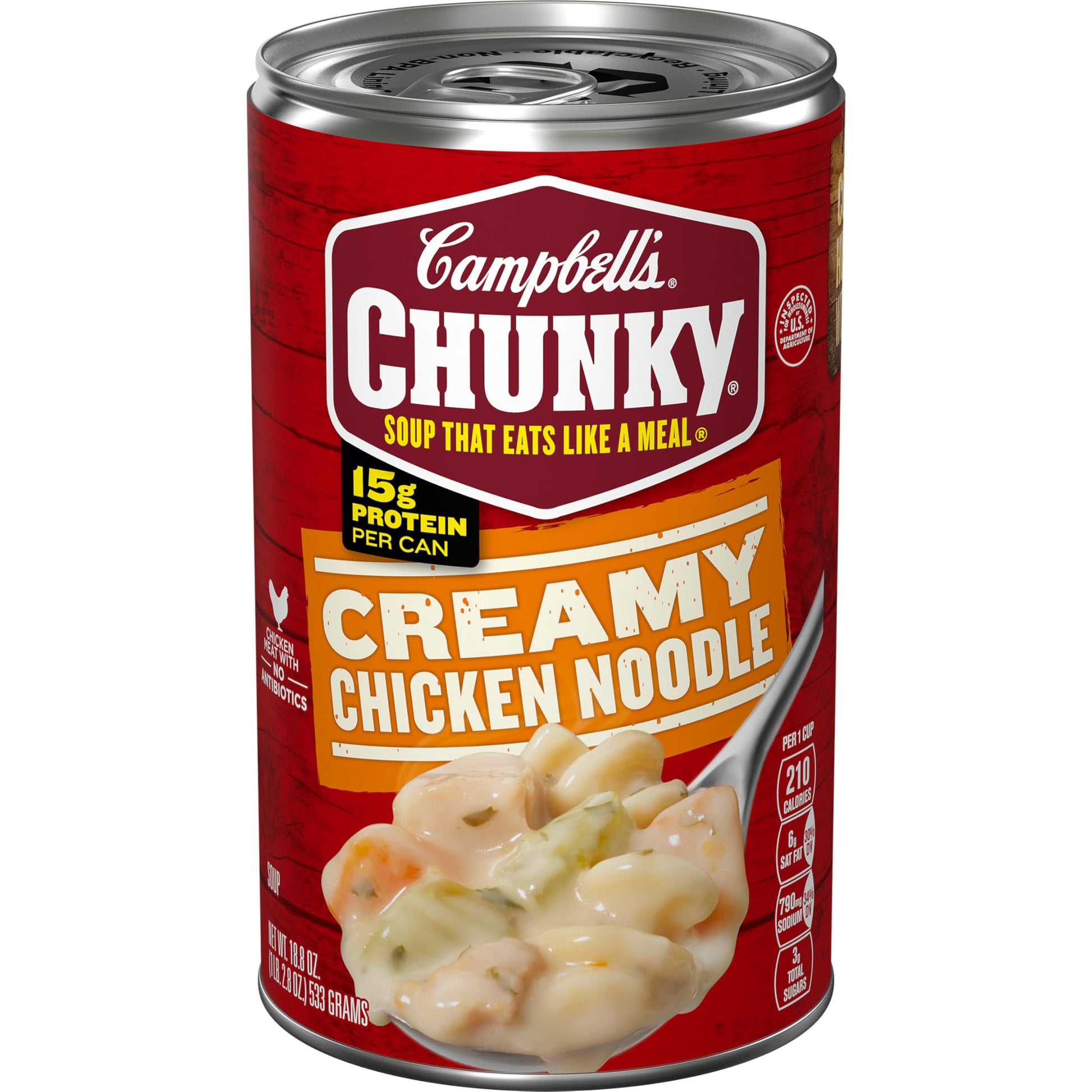 Campbell's Chunky Soup, Creamy Chicken Noodle Soup, 18.8 Oz Can