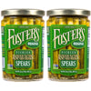 Fosters Pickled Asparagus Spears in a Jar Original 32oz 2 Pack Traditional Pickled Vegetables Recipe for over 40 years Low Calorie Snack Gluten Free Fat and Preservative Free Pickles