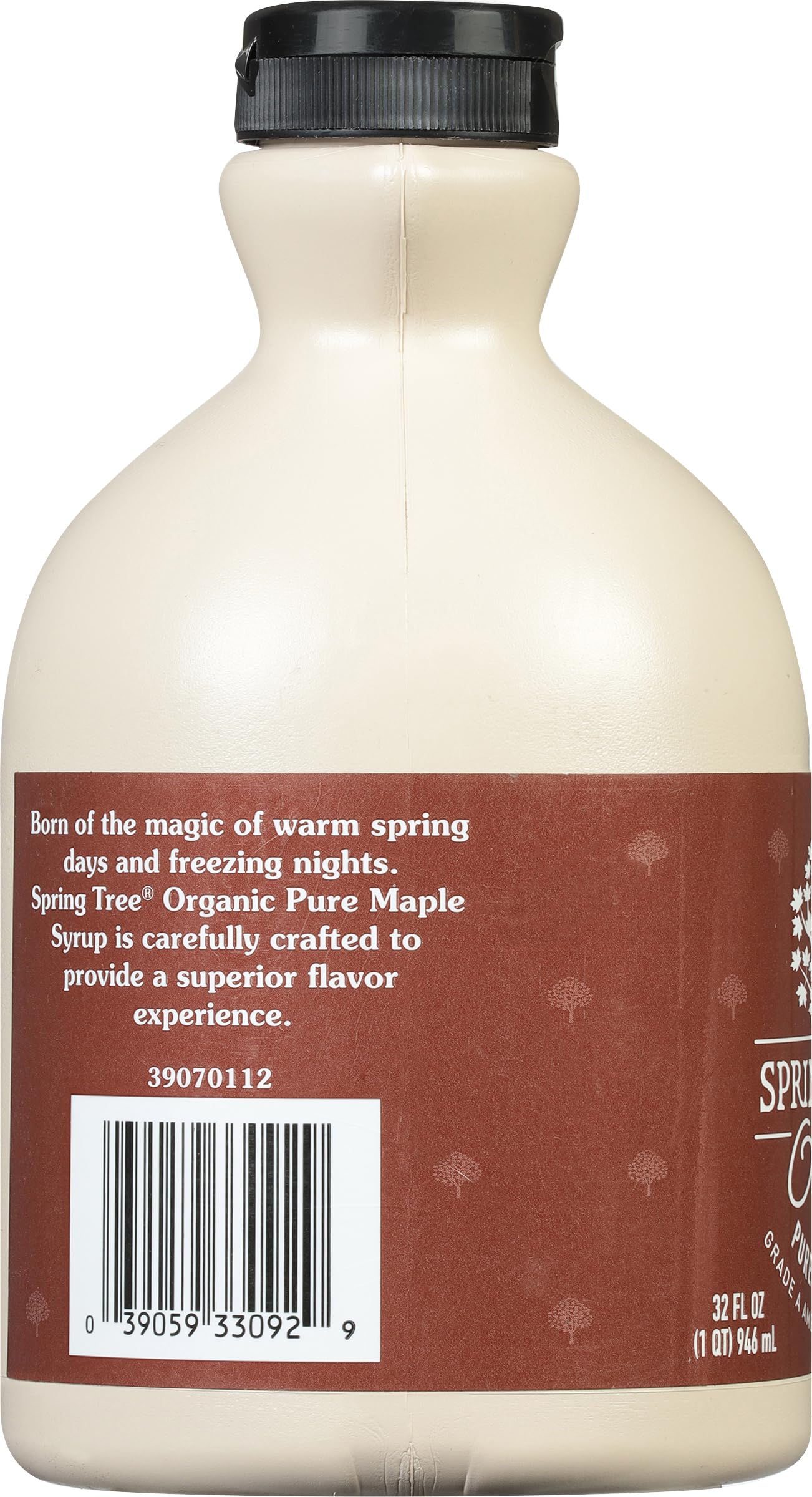 Spring Tree Certified Organic Pure Maple Syrup, Grade A, 32 Ounce