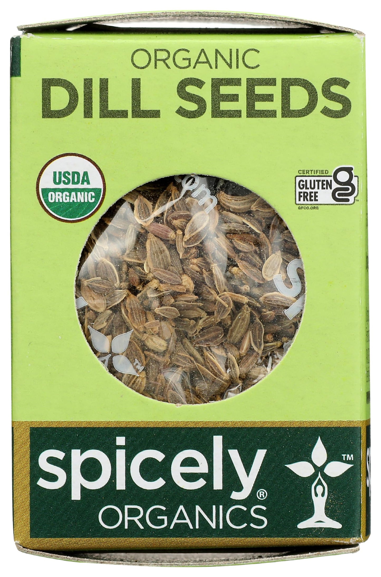 Spicely Organic Dill Seeds Whole 0.35 Ounce Ecobox Certified Gluten Free
