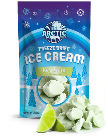 Arctic Farms Freeze Dried Ice Cream Bits Bagged and Boxed - Does Not Melt (Key Lime) (2.5oz)