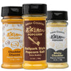 Amish Country Popcorn | BallPark Style Buttersalt - 5.5 oz, Cheddar Cheese - 4.7 oz & White Cheddar Cheese - 3.8 oz Popcorn Seas