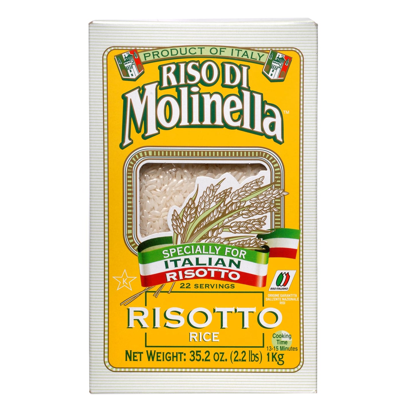 Riso dI Molinella Italian Risotto Rice - Premium Rice for Creamy & Authentic Risottos, Absorbs Flavors Perfectly, Gourmet Qualit
