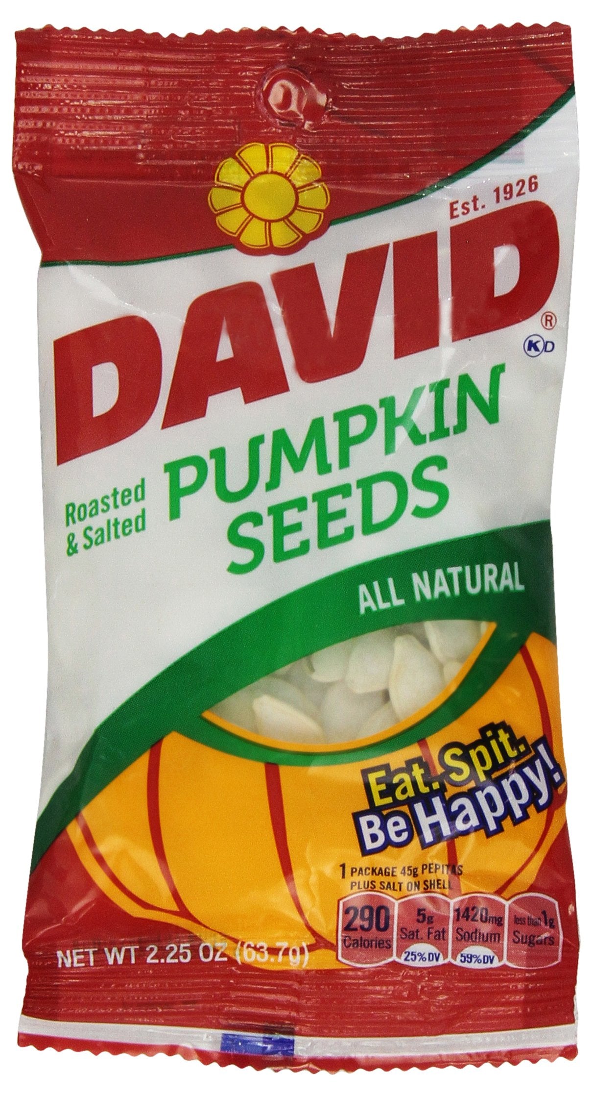 David'S Pumpkin Seeds, 2.2500-Ounces (Pack Of12)