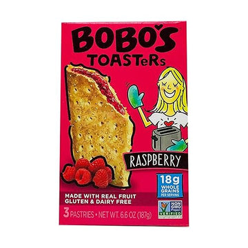 Bobos Oat Bars Raspberry Jam Toaster Pastry 6.6 Oz