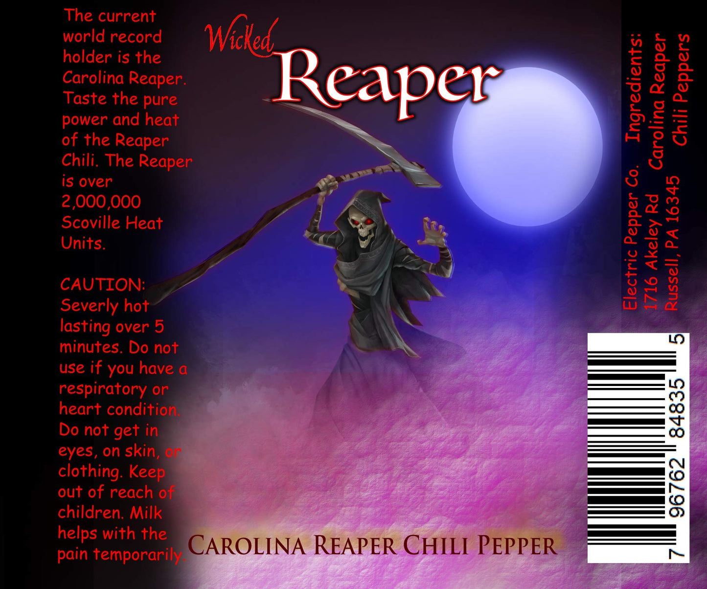 Carolina Reaper Chili Peppers Wicked Reaper World'S Hottest Dried Spice Pack 5 +2 Free