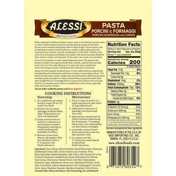 Alessi 4 Minute Pasta (Porcini Mushroom & Cheese, 6.35 Ounce (Pack Of 1))