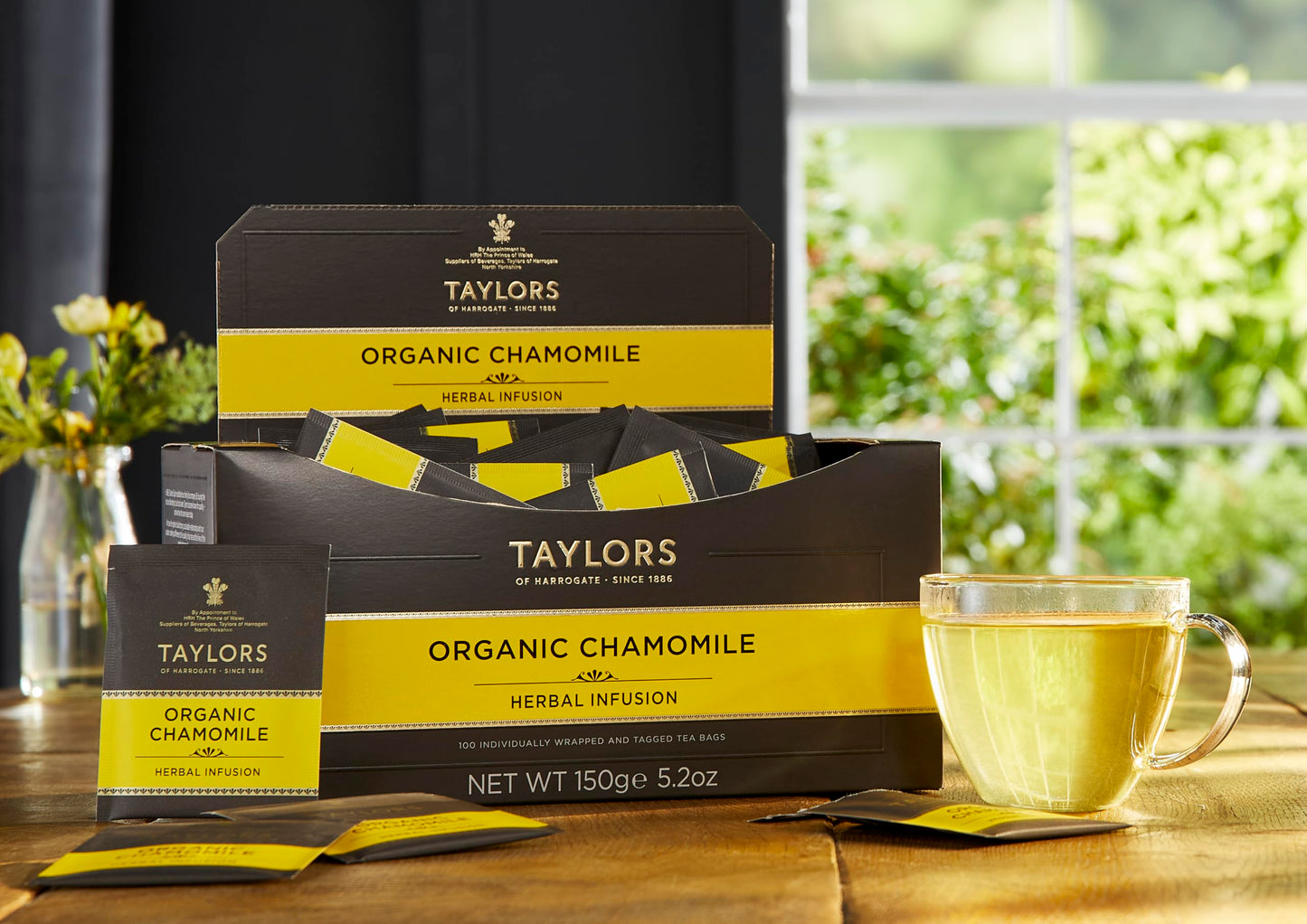 Taylors Of Harrogate Organic Chamomile Herbal Tea, 100 Teabags